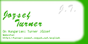 jozsef turner business card
